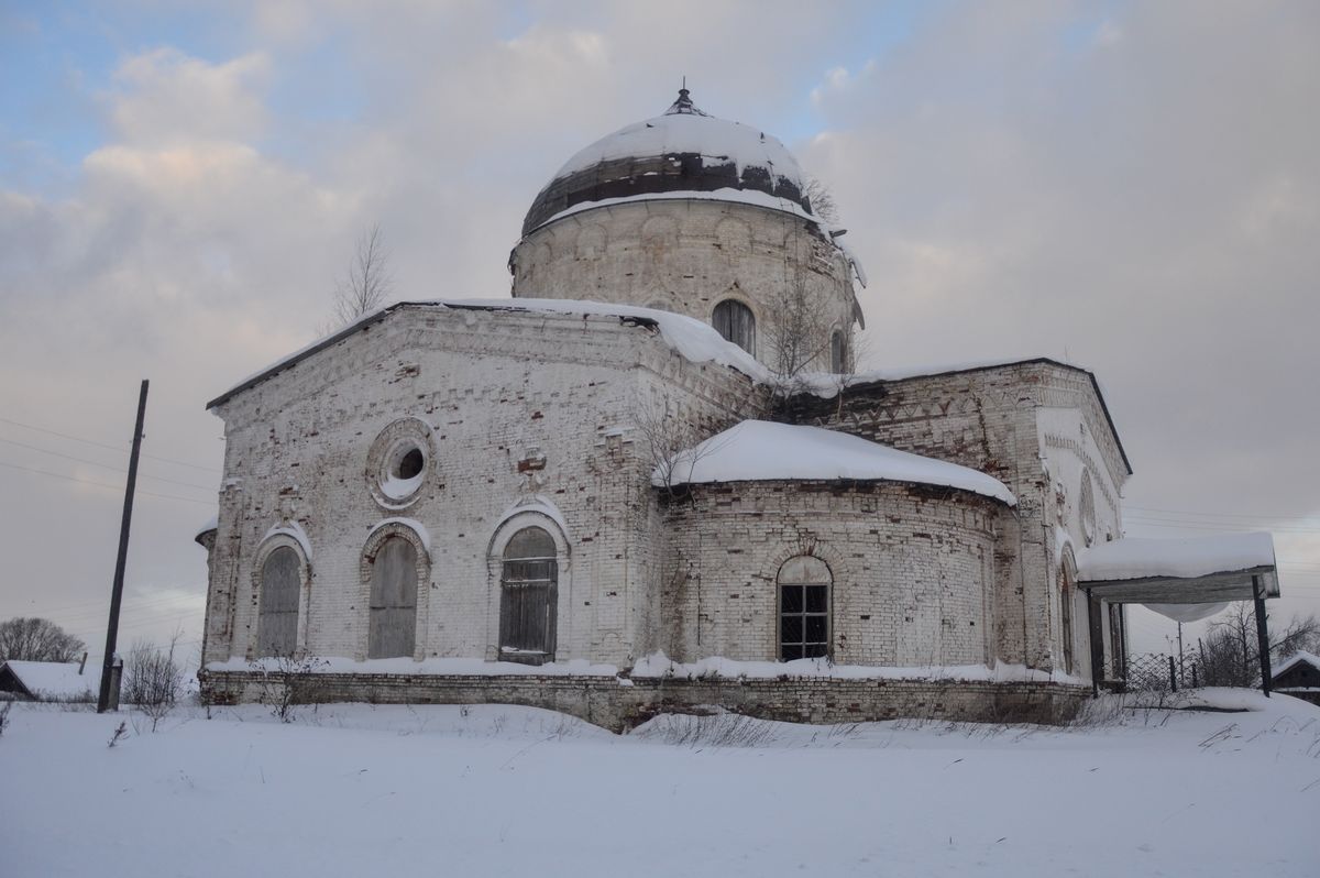 фасады. Церковь Зосимы и Савватия Соловецких, Иванцево (Белохолуницкий район, Кировская область)