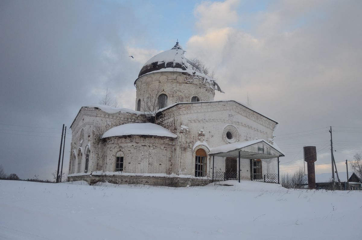 фасады. Церковь Зосимы и Савватия Соловецких, Иванцево (Белохолуницкий район, Кировская область)