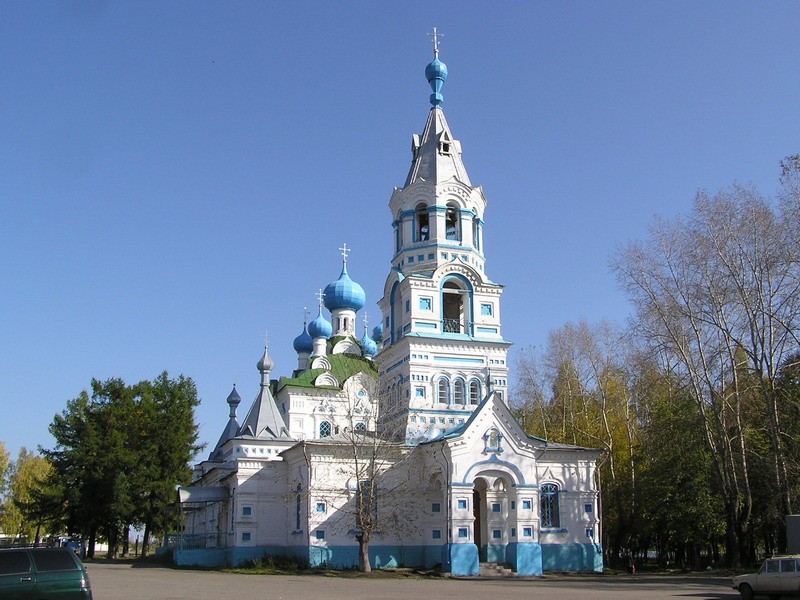 Церковь Покрова Пресвятой Богородицы, Кирс (Верхнекамский район, Кировская область). общий вид в ландшафте