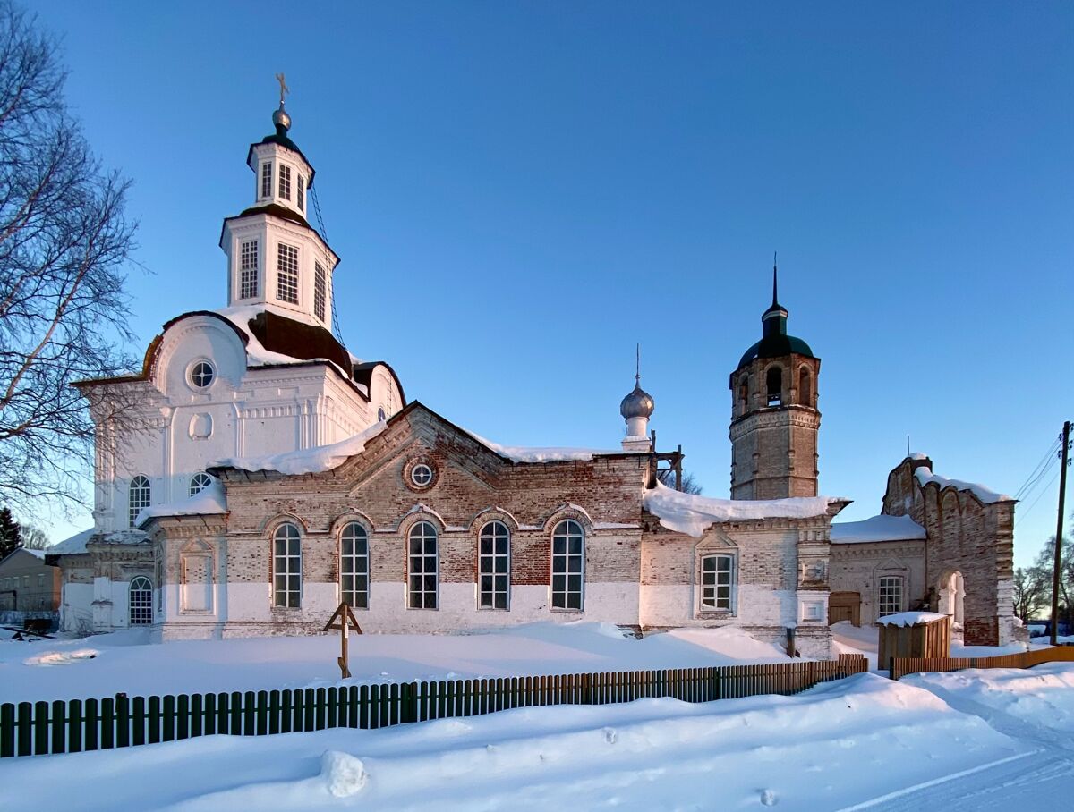 Церковь Николая Чудотворца, Сырьяны (Белохолуницкий район, Кировская область). фасады, Северный фасад