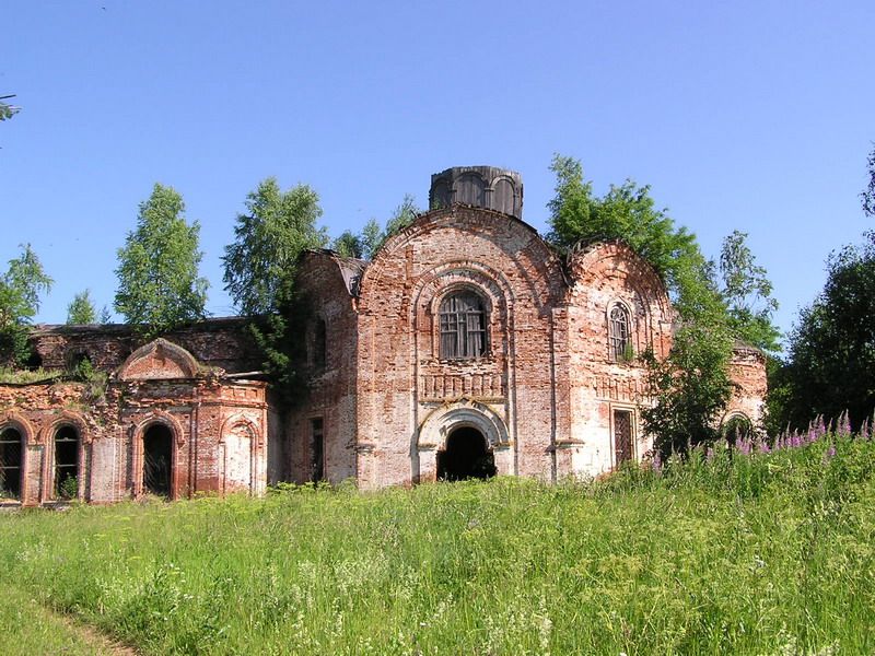 Желтые. Церковь Казанской иконы Божией Матери. фасады