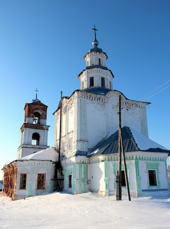 Церковь Казанской иконы Божией Матери, Сезенево (Зуевский район, Кировская область). фасады
