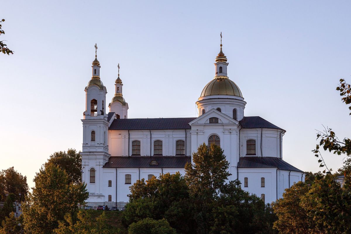 фасады. Кафедральный собор Успения Пресвятой Богородицы (новый), Витебск (Витебск, город, Беларусь, Витебская область)