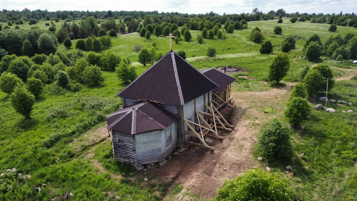 Церковь Преображения Господня, Ольково (Андомогорский погост) (Вытегорский район, Вологодская область). фасады
