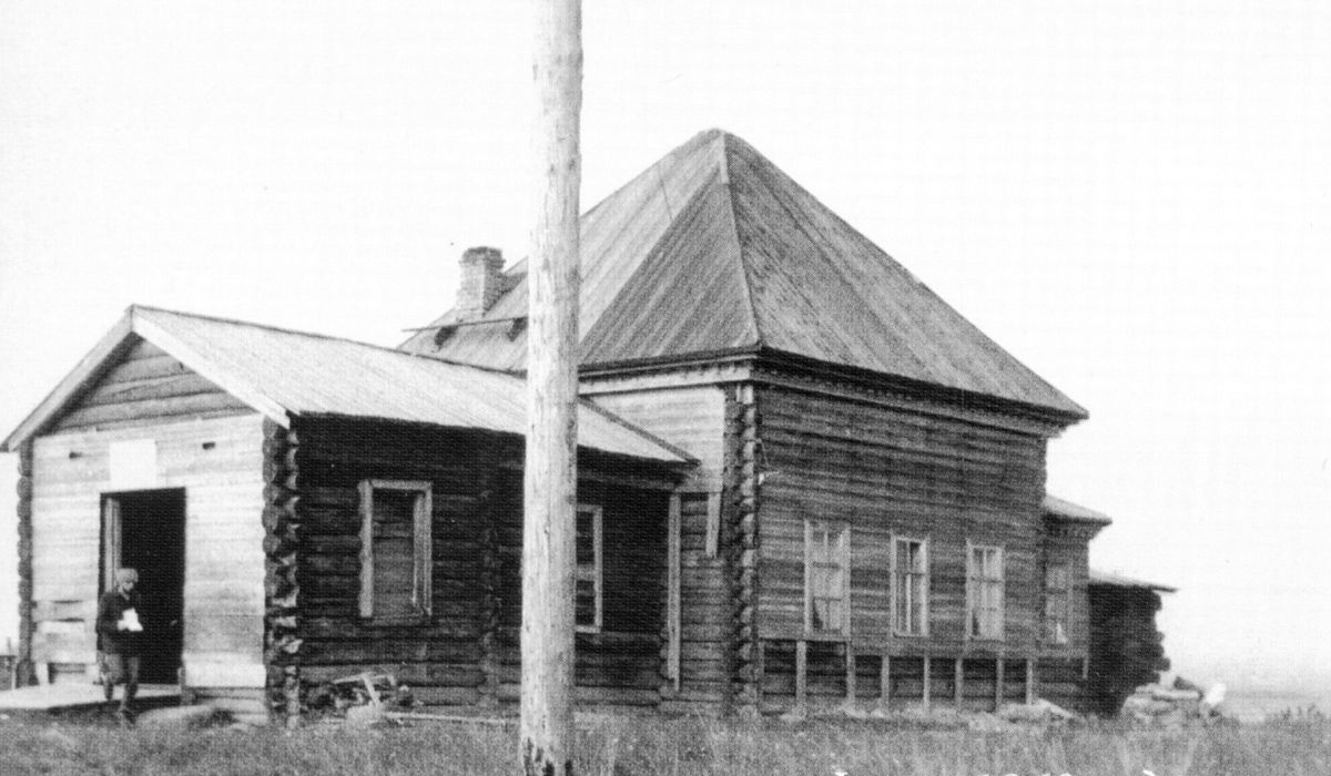 архивная фотография. Церковь Преображения Господня, Ольково (Андомогорский погост) (Вытегорский район, Вологодская область)