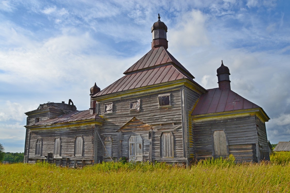 Великий Двор (Макачевский с/с). Церковь Воскресения Христова. фасады