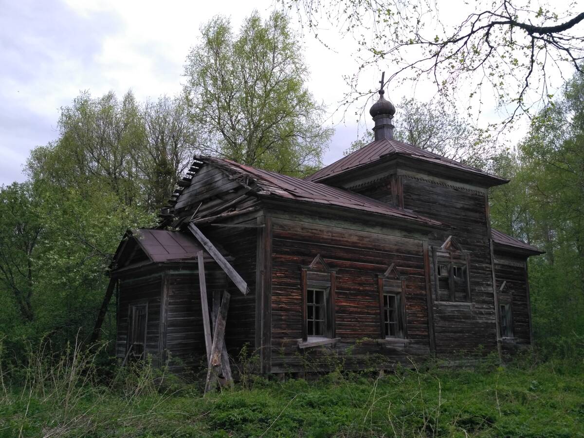 Церковь Георгия Победоносца, Шимозеро (Вытегорский район, Вологодская область). общий вид в ландшафте