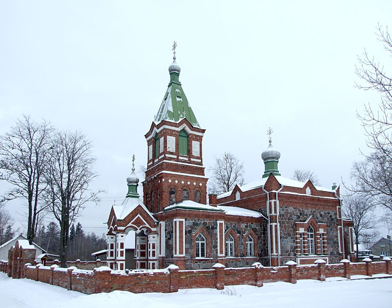 Церковь Богоявления, Лохусуу (Ида-Вирумаа, Эстония). фасады, Вид с юго-запада
