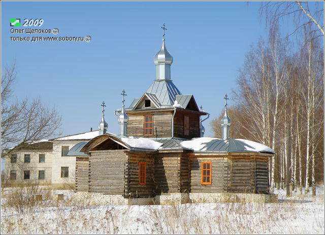 Уляхино. Церковь Георгия Победоносца. фасады, Вид с юго-востока.