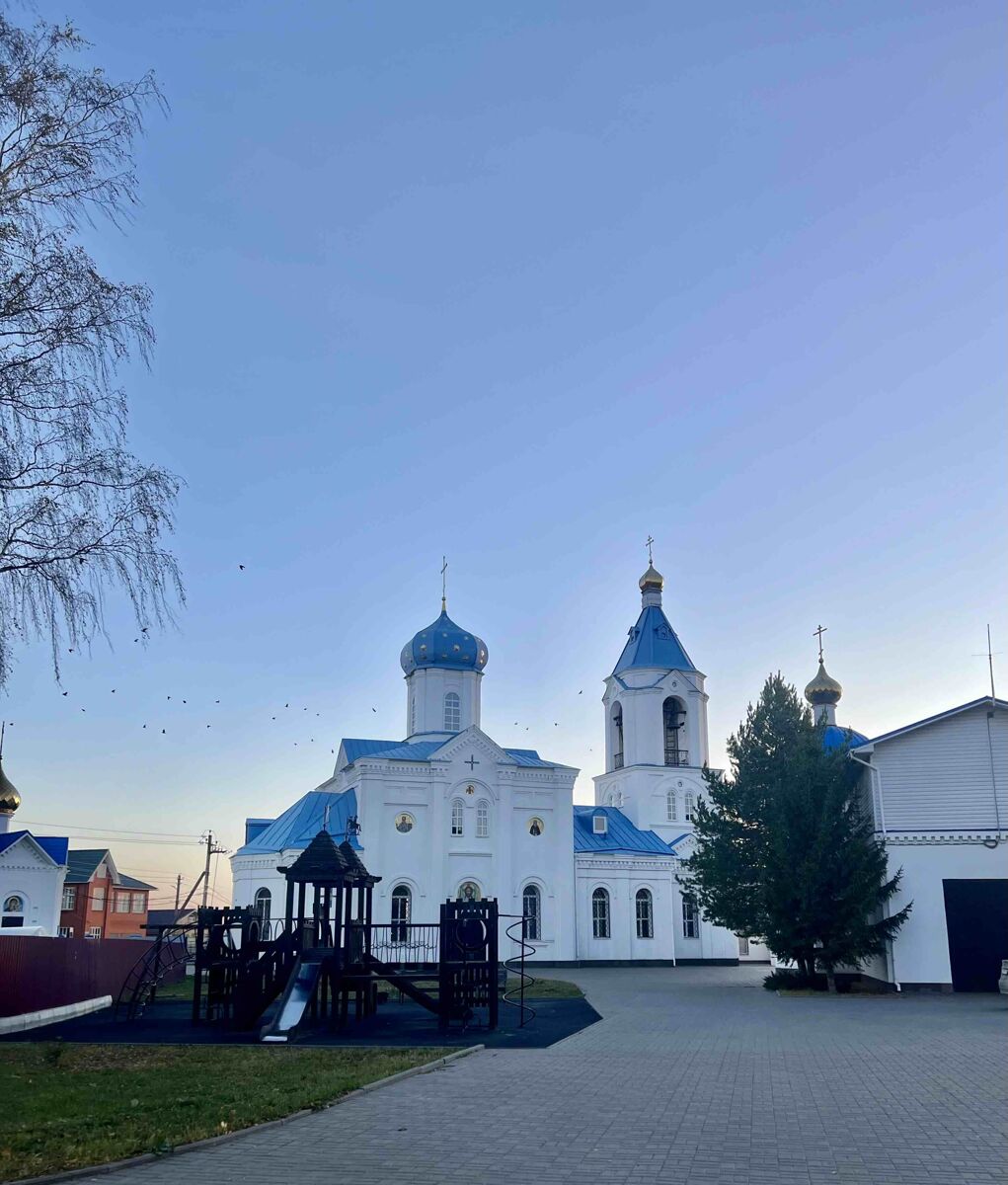 Церковь Владимирской иконы Божией Матери в Вишенках, Кстово (Кстовский район, Нижегородская область). общий вид в ландшафте