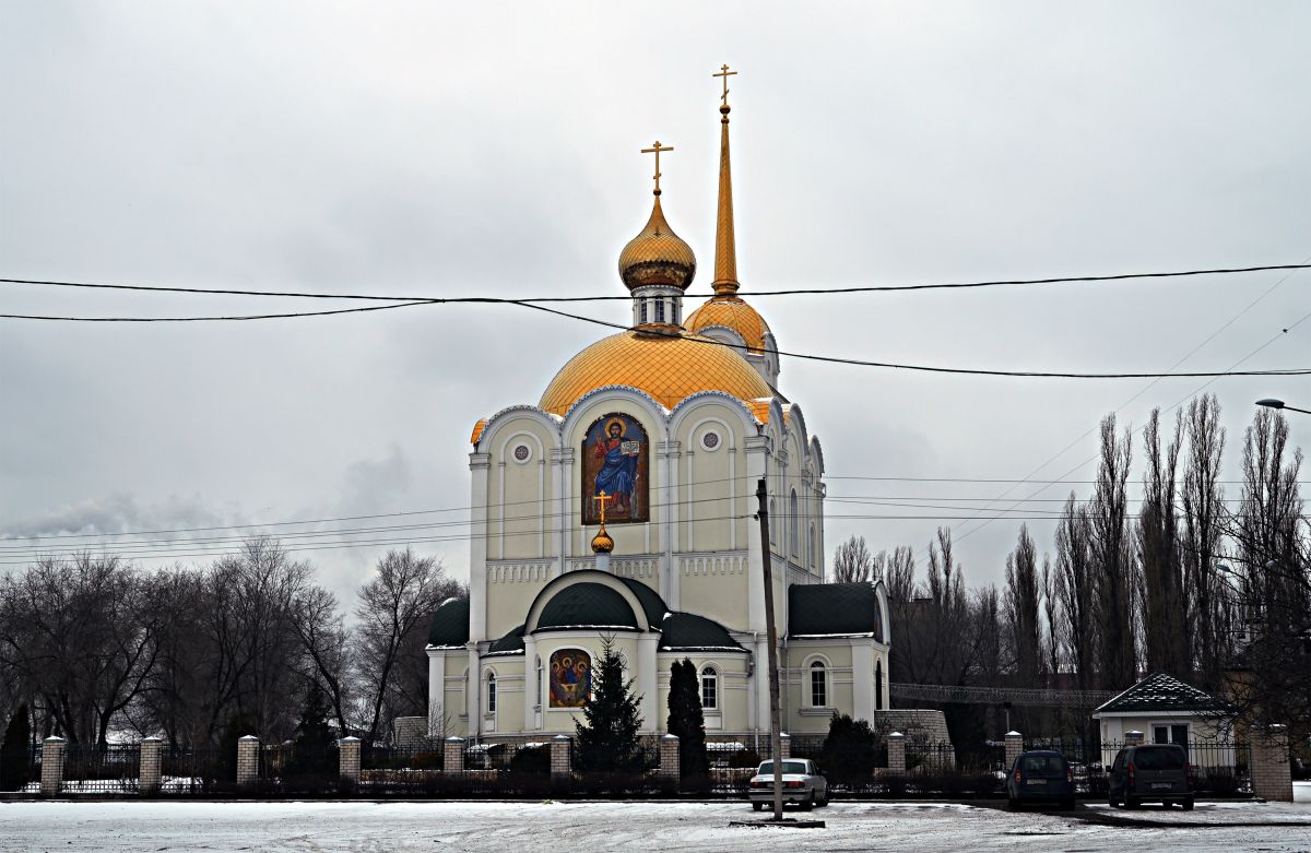 Церковь Сергия Радонежского, Воронеж (Воронеж, город, Воронежская область). фасады, Общий вид на ландшафте