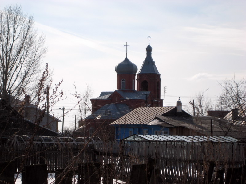 Церковь Владимирской иконы Божией Матери в Вишенках, Кстово (Кстовский район, Нижегородская область). общий вид в ландшафте