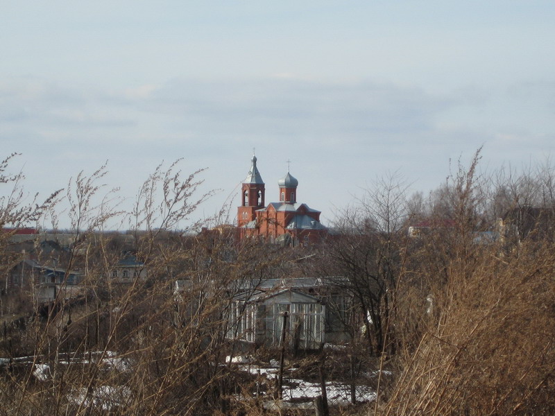Церковь Владимирской иконы Божией Матери в Вишенках, Кстово (Кстовский район, Нижегородская область). общий вид в ландшафте