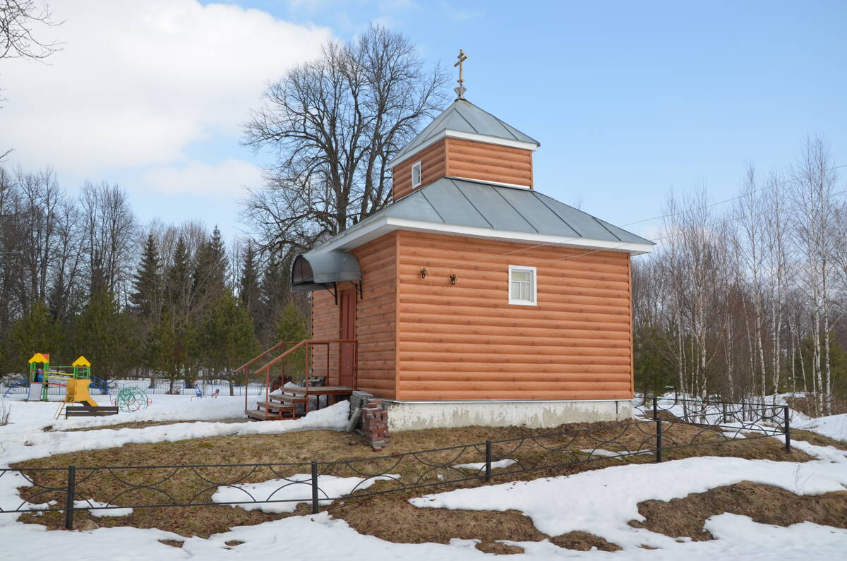Часовня Рождества Пресвятой Богородицы, Мокрое (Куйбышевский район, Калужская область). фасады, Вид с юго-запада