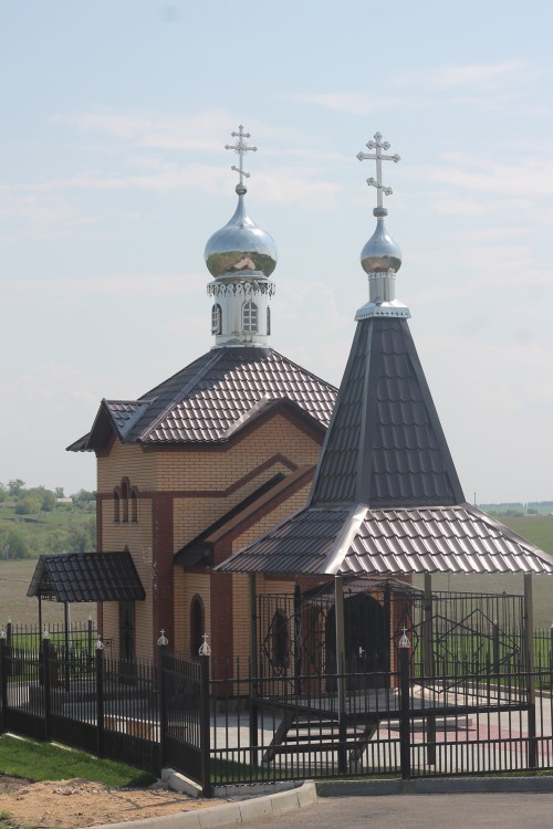 Церковь Казанской иконы Божией Матери, Барсуково (Становлянский район, Липецкая область). общий вид в ландшафте