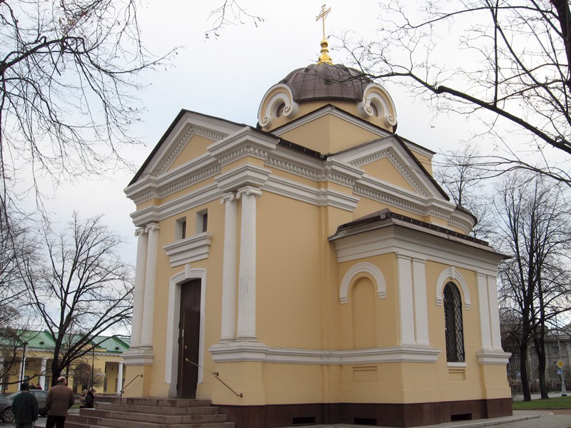 Часовня Тихвинской иконы Божией Матери в Кронштадте (новая), Кронштадт (Санкт-Петербург, Кронштадтский район, г. Санкт-Петербург). фасады, Общий вид с юго-запада