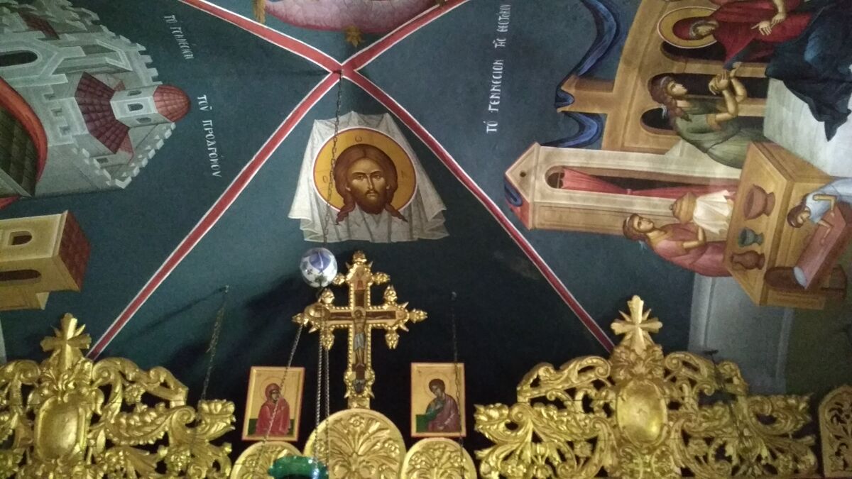 Часовня Иоанна Крестителя и келья Иоанна Дамаскина, Иудейская пустыня, Вади Кедрон (Палестина, Прочие страны). интерьер и убранство