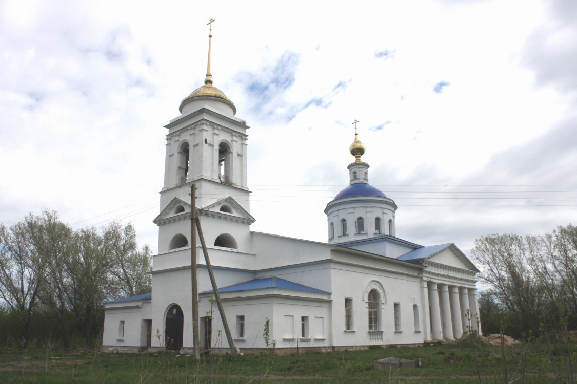 Церковь Казанской иконы Божией Матери, Большое Самарино (Ряжский район, Рязанская область). фасады
