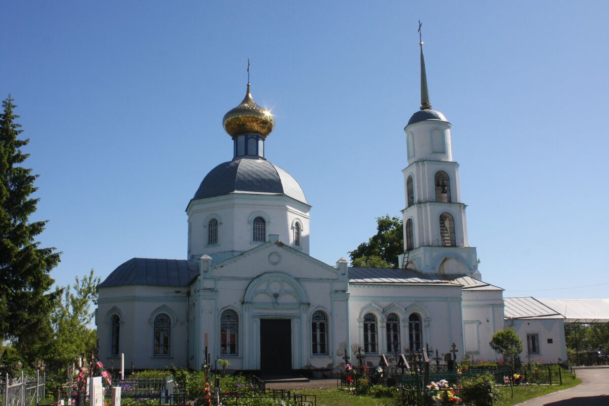 Церковь Успения Пресвятой Богородицы на кладбище, Ряжск (Ряжский район, Рязанская область). фасады