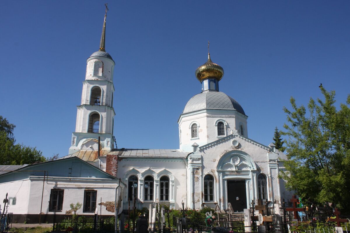 Церковь Успения Пресвятой Богородицы на кладбище, Ряжск (Ряжский район, Рязанская область). фасады