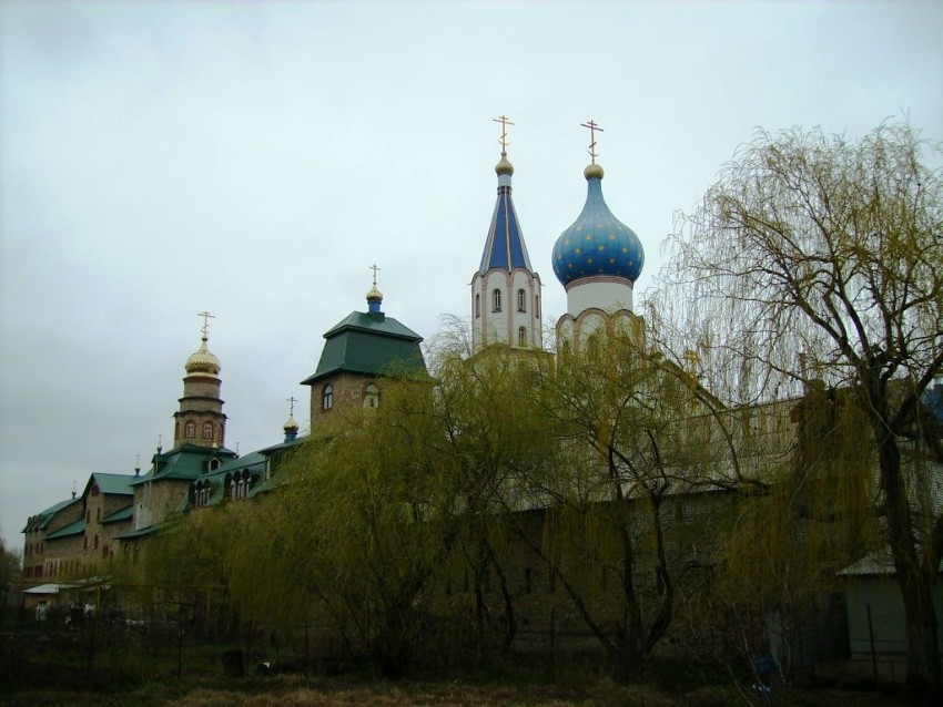 Тимашёвск. Свято-Духов мужской монастырь. общий вид в ландшафте