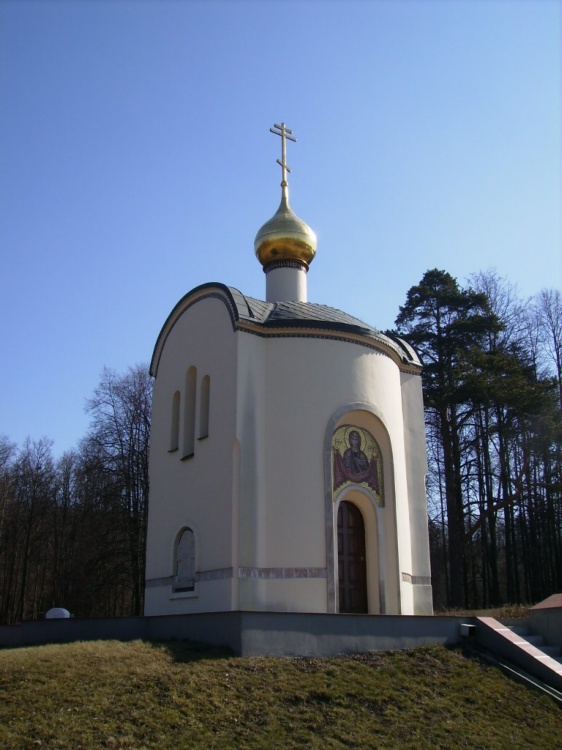 Часовня Галины Мученицы на Троекуровском кладбище, Очаково-Матвеевское (Западный административный округ (ЗАО), г. Москва). фасады, Вид  с  северо-запада