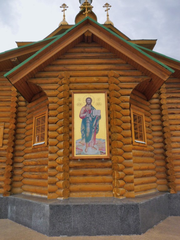 Церковь Аркадия Екатеринбургского на Нижне-Исетском кладбище, Екатеринбург (Екатеринбург (МО город Екатеринбург), Свердловская область). фасады, Алтарный фасад
