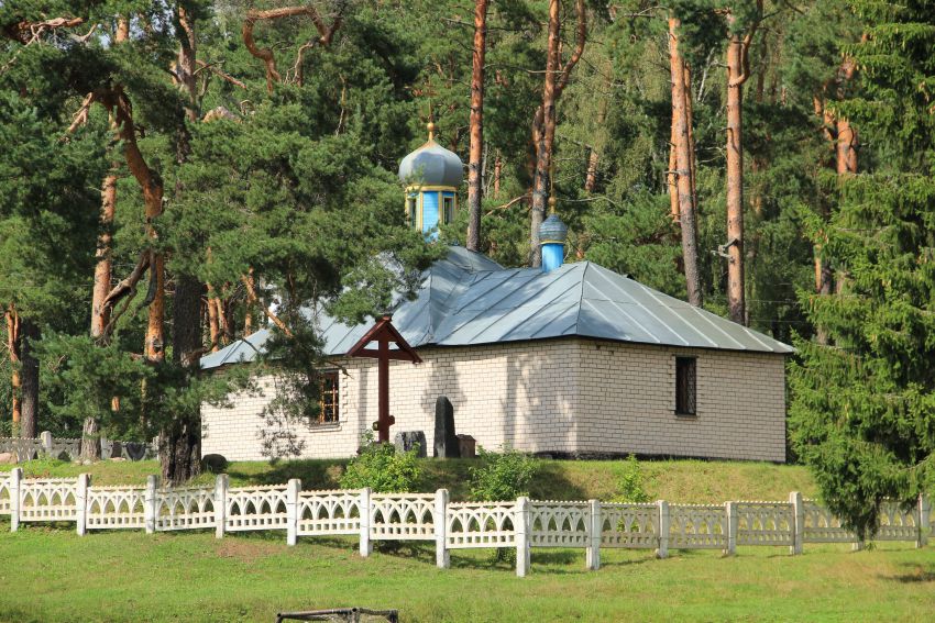 Церковь Иверской иконы Божией Матери, Лыкошино (Бологовский район, Тверская область). общий вид в ландшафте