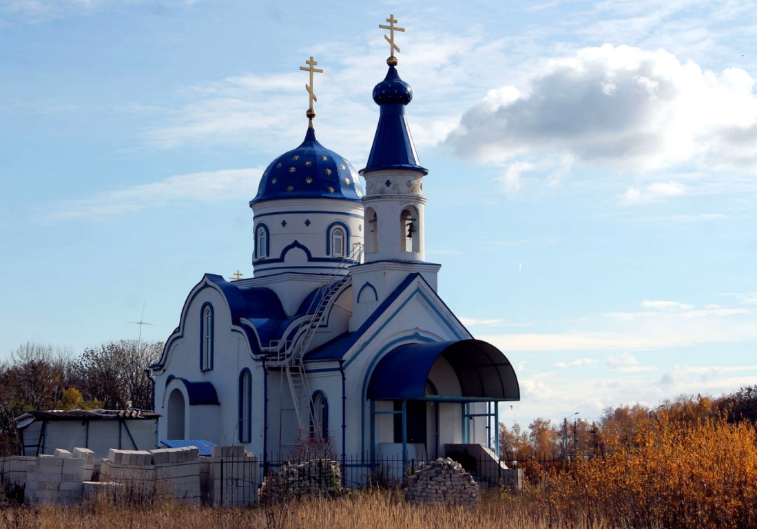 Большая Поляна. Церковь Сергия Радонежского. фасады