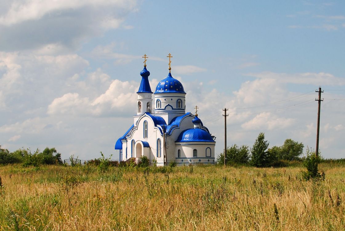 Большая Поляна. Церковь Сергия Радонежского. фасады, Храм Сергия Радонежского в селе Большая Поляна