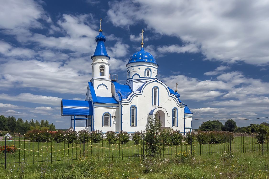 Большая Поляна. Церковь Сергия Радонежского. фасады