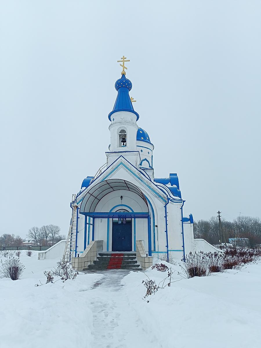 фасады. Церковь Сергия Радонежского, Большая Поляна (Тербунский район, Липецкая область)