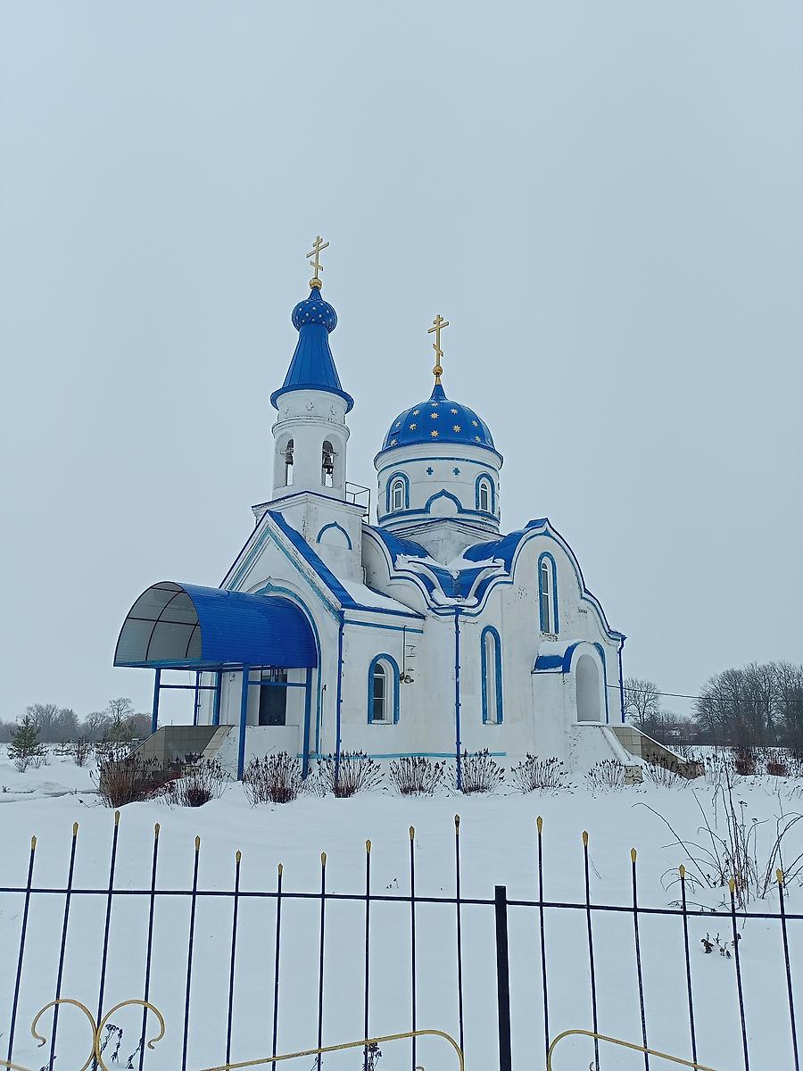 фасады. Церковь Сергия Радонежского, Большая Поляна (Тербунский район, Липецкая область)