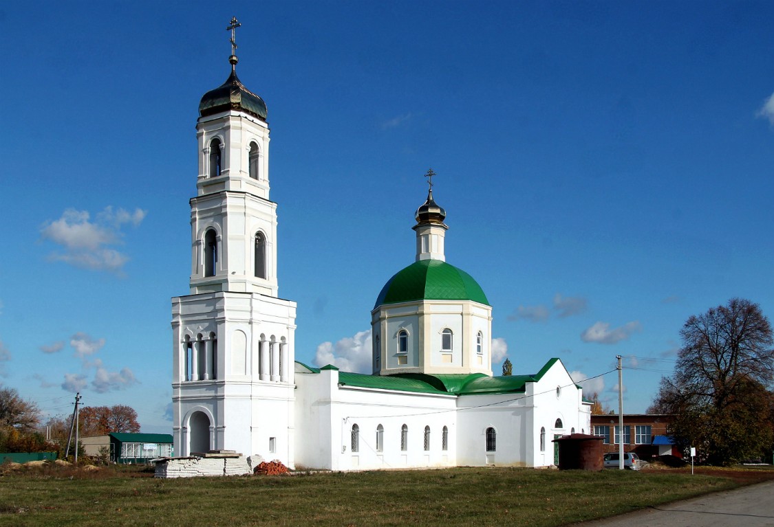 Церковь Троицы Живоначальной (Вознесения Господня?), Вислая Поляна (Тербунский район, Липецкая область). фасады