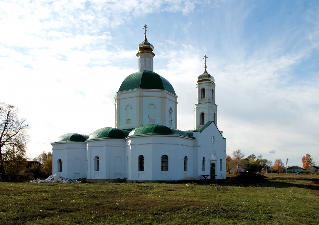 Церковь Троицы Живоначальной (Вознесения Господня?), Вислая Поляна (Тербунский район, Липецкая область). фасады
