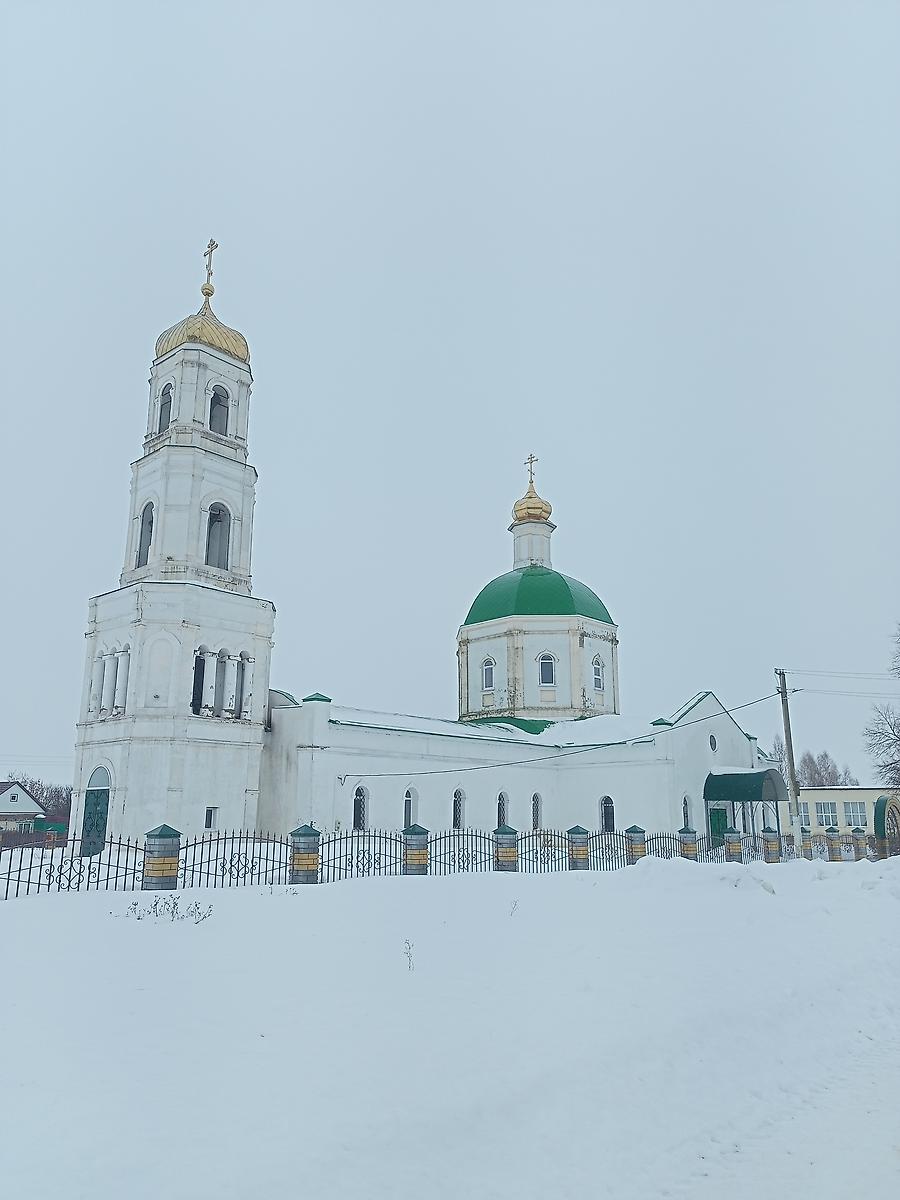 фасады. Церковь Троицы Живоначальной, Вислая Поляна (Тербунский район, Липецкая область)