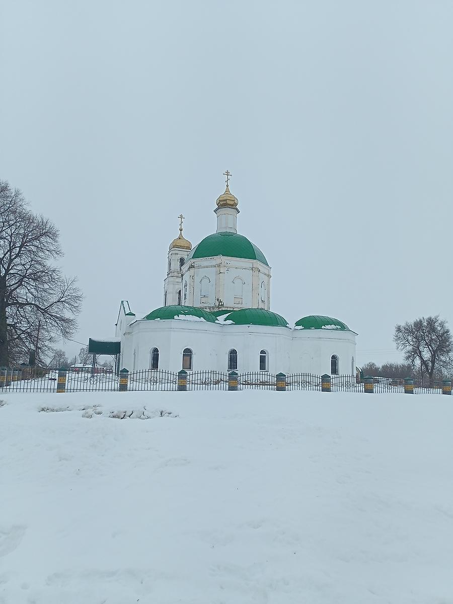 фасады. Церковь Троицы Живоначальной, Вислая Поляна (Тербунский район, Липецкая область)