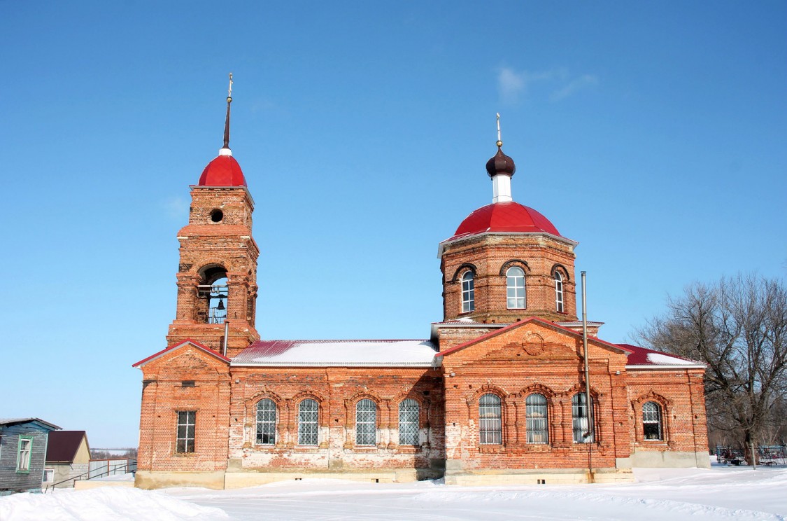 Церковь Илии Пророка, Долгуша (Долгоруковский район, Липецкая область). фасады, Вид с юга