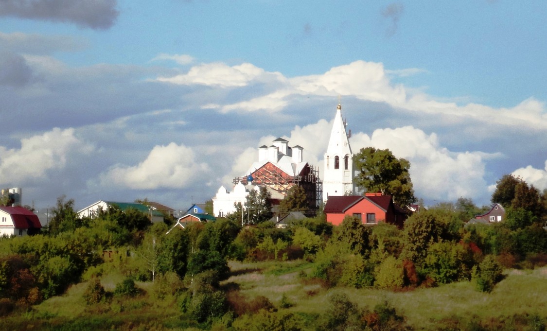 Церковь Софии, Премудрости Божией (Николая Чудотворца), Каменки (Богородский район, Нижегородская область). общий вид в ландшафте