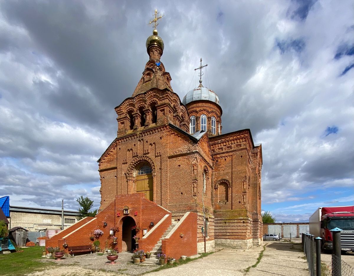 Церковь Рождества Христова, Данков (Данковский район, Липецкая область). фасады, Вид с юго-запада