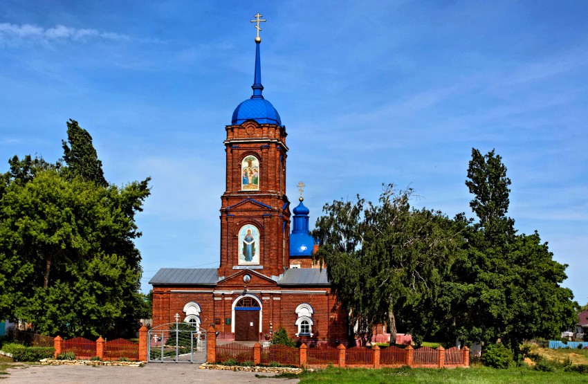 Сухая Лубна. Церковь Покрова Пресвятой Богородицы. фасады