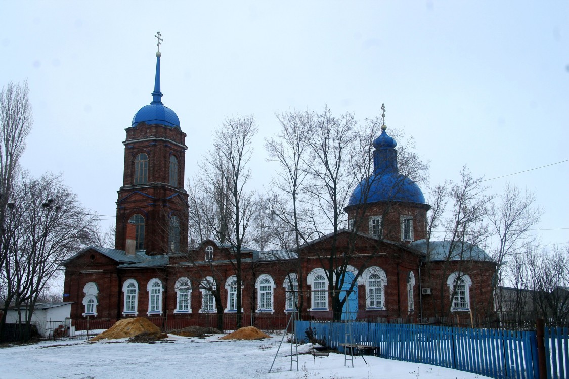 Сухая Лубна. Церковь Покрова Пресвятой Богородицы. фасады