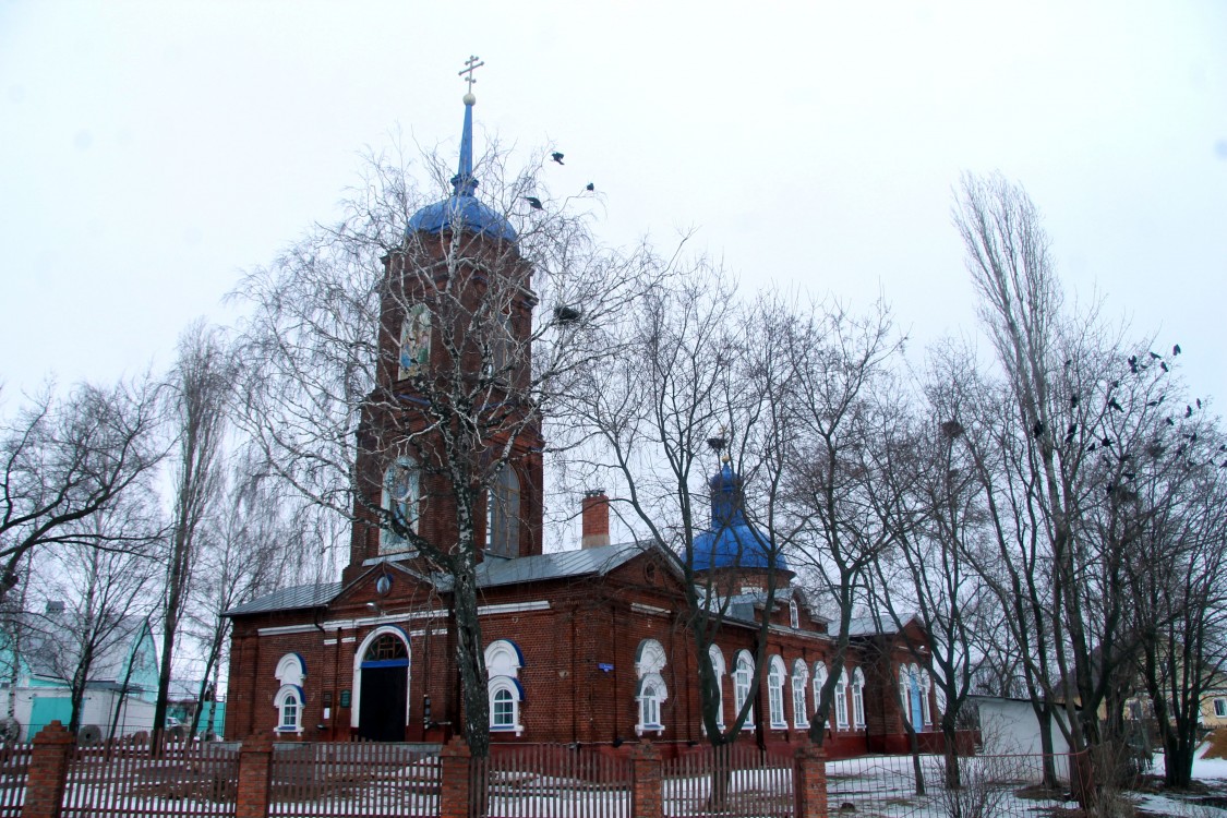 Сухая Лубна. Церковь Покрова Пресвятой Богородицы. фасады