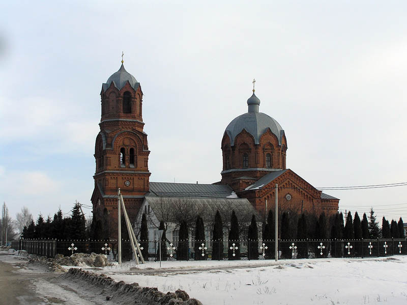 Церковь Параскевы Пятницы, Гудово (Добровский район, Липецкая область). общий вид в ландшафте