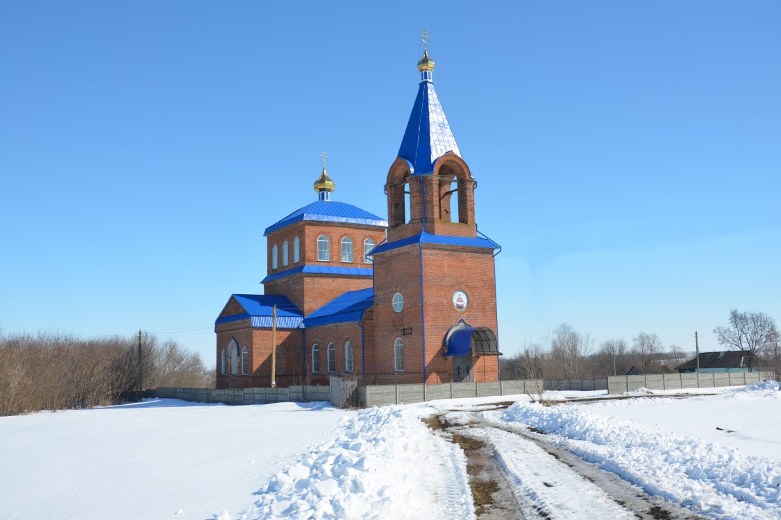 Церковь Покрова Пресвятой Богородицы, Баранчик (Должанский район, Орловская область). фасады, Вид с северо-запада