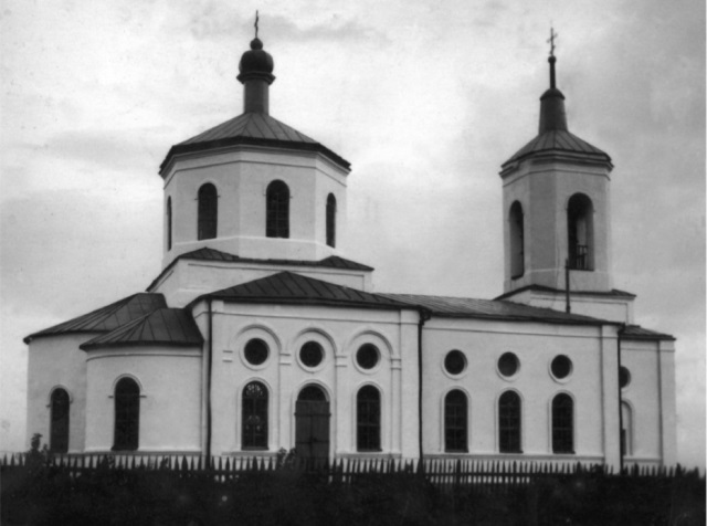 Церковь Александра Невского, Воловчик (Воловский район, Липецкая область). архивная фотография, Фото 1955 г. из приходского архива