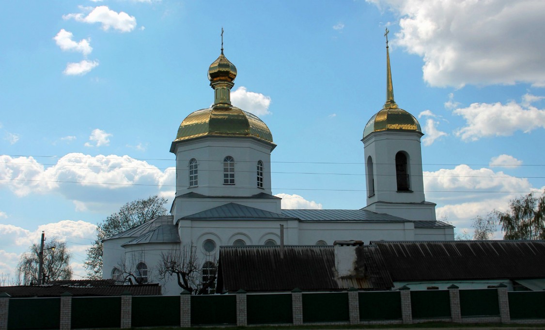Воловчик. Церковь Александра Невского. фасады, Вид с дороги