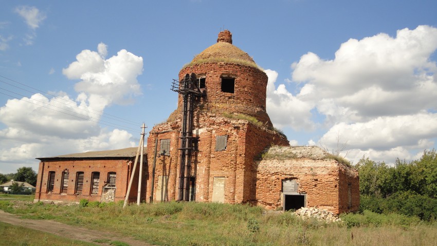 Церковь Смоленской иконы Божией Матери, Жерино (Ливенский район и г. Ливны, Орловская область). дополнительная информация, южный фасад