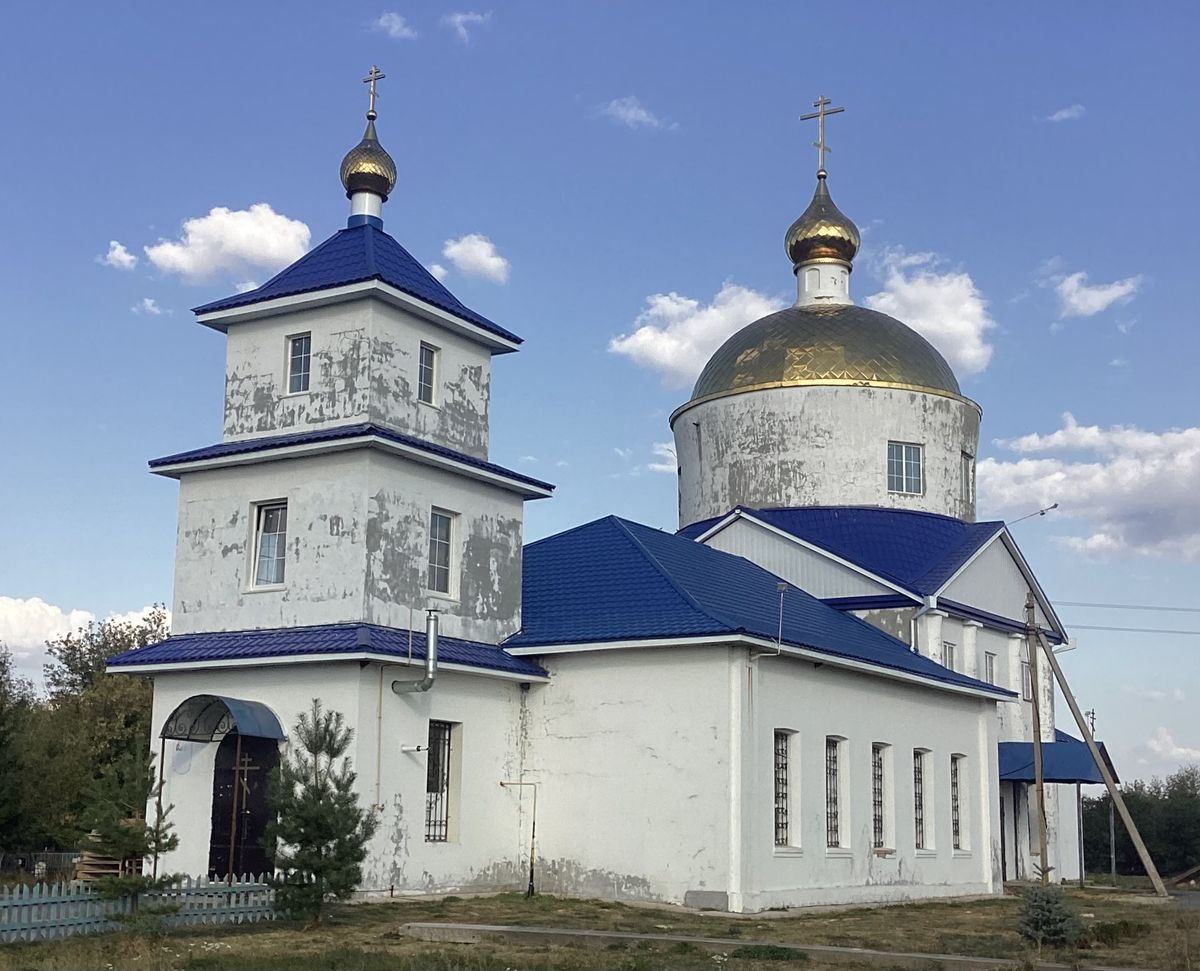 Вид с юго-запада, фасады. Церковь Смоленской иконы Божией Матери, Жерино (Ливенский район и г. Ливны, Орловская область)