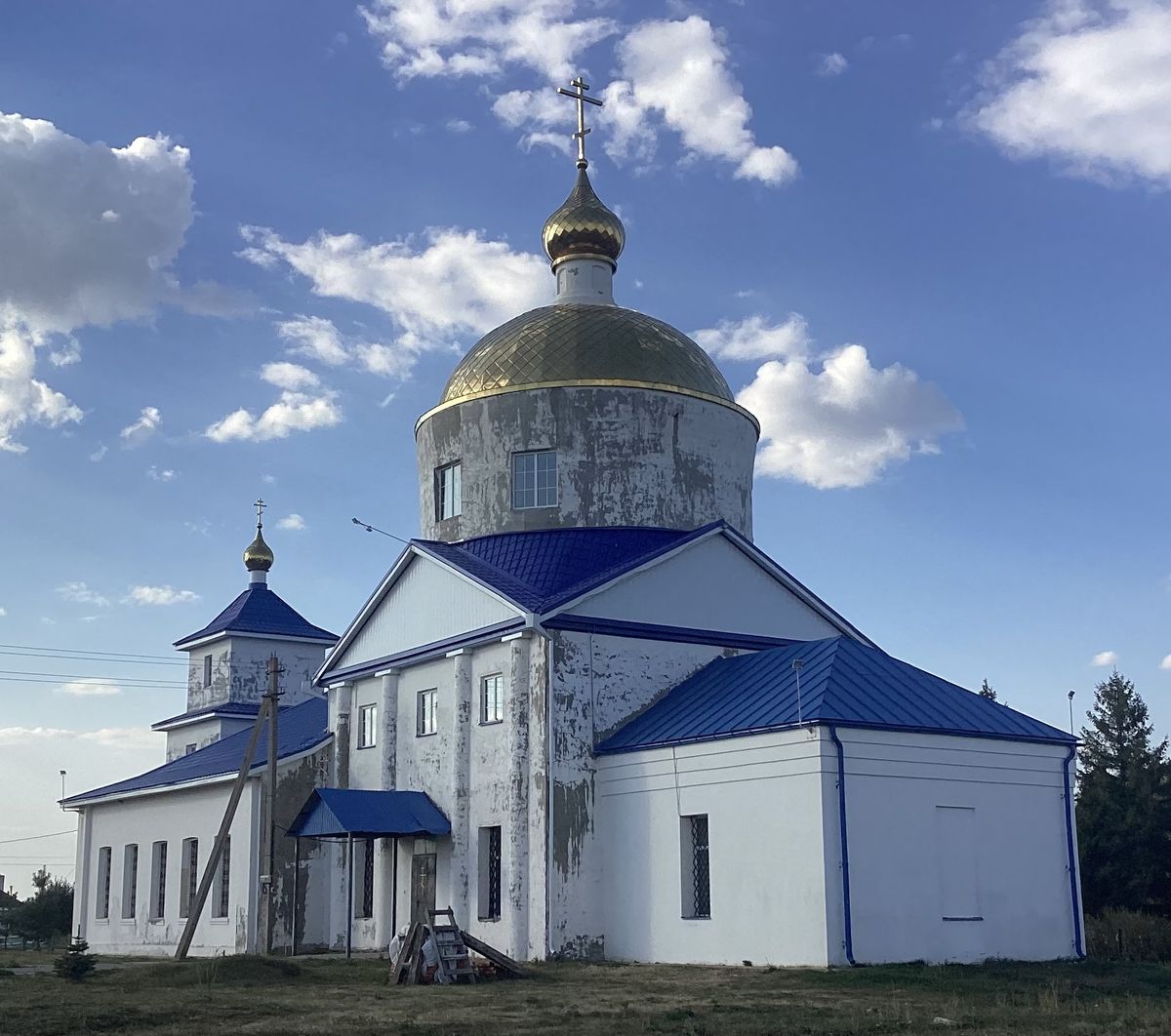 Вид с юго-востока, фасады. Церковь Смоленской иконы Божией Матери, Жерино (Ливенский район и г. Ливны, Орловская область)